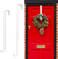 Adjustable Wreath Hanger by [Brand Name] - 15 to 25 Inches, Supports 20 lbs | Perfect for Christmas Decor (White)