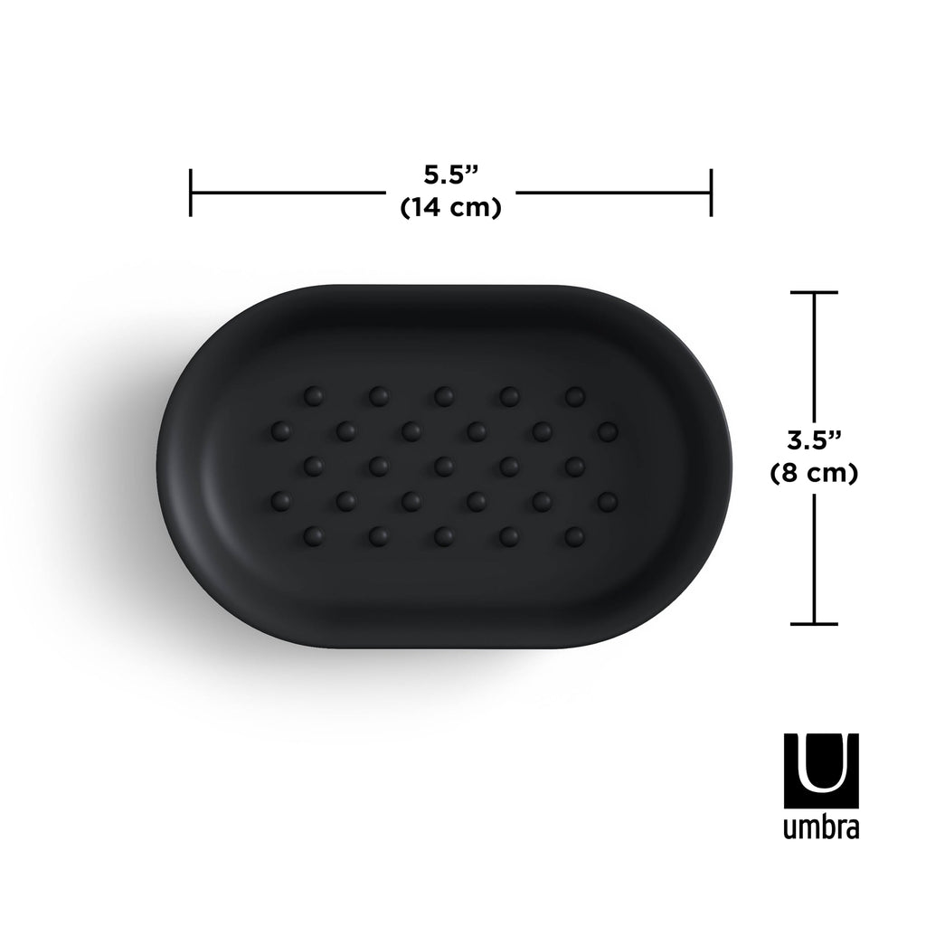 Umbra Junip Oval Soap Dish Black