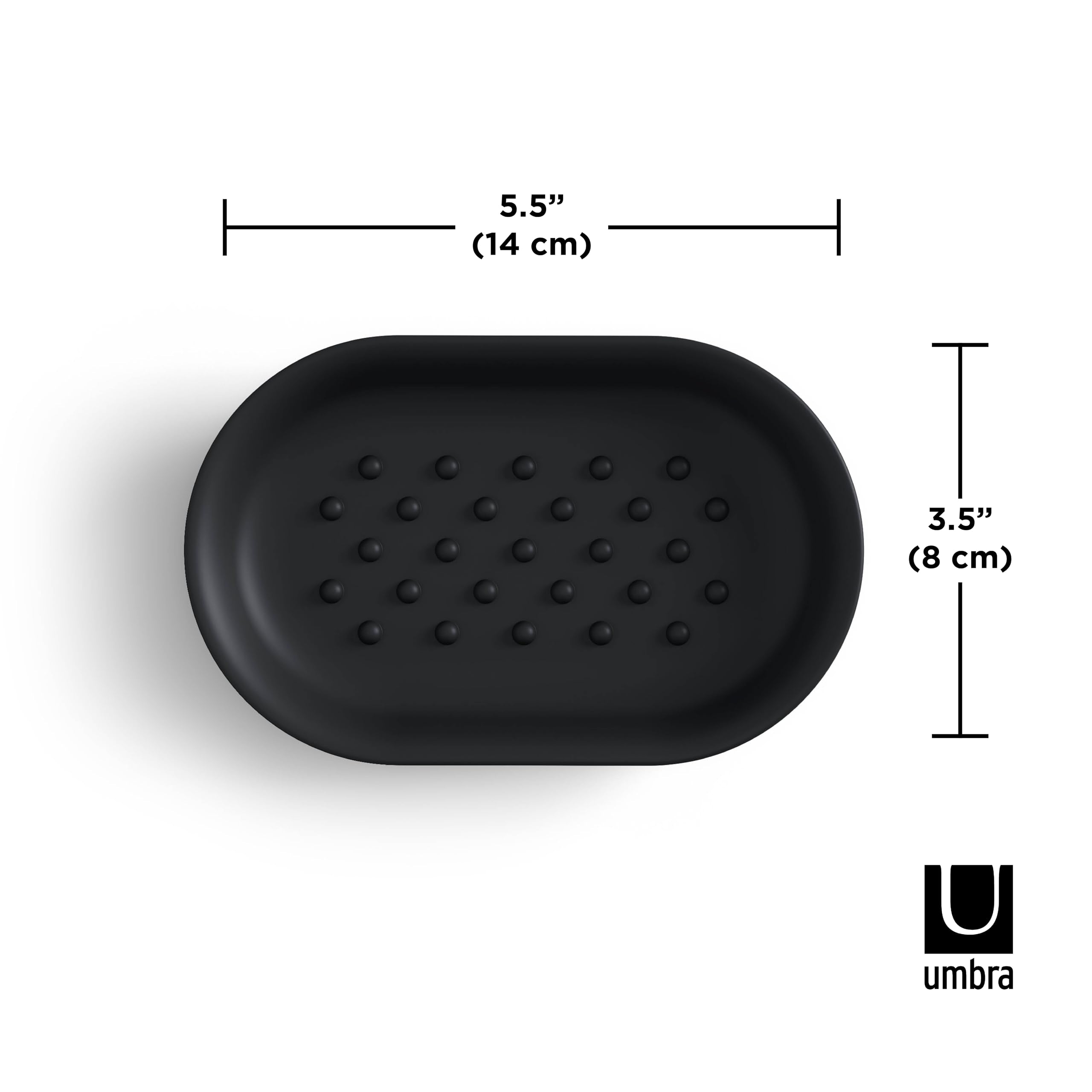 Umbra Junip Oval Soap Dish Black