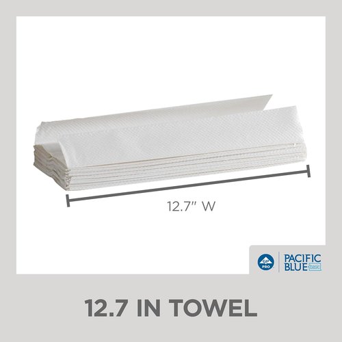 GP PRO Pacific Blue C-Fold Paper Towels - White, 240 Towels Per Pack | 10 Packs for Ultimate Cleanliness