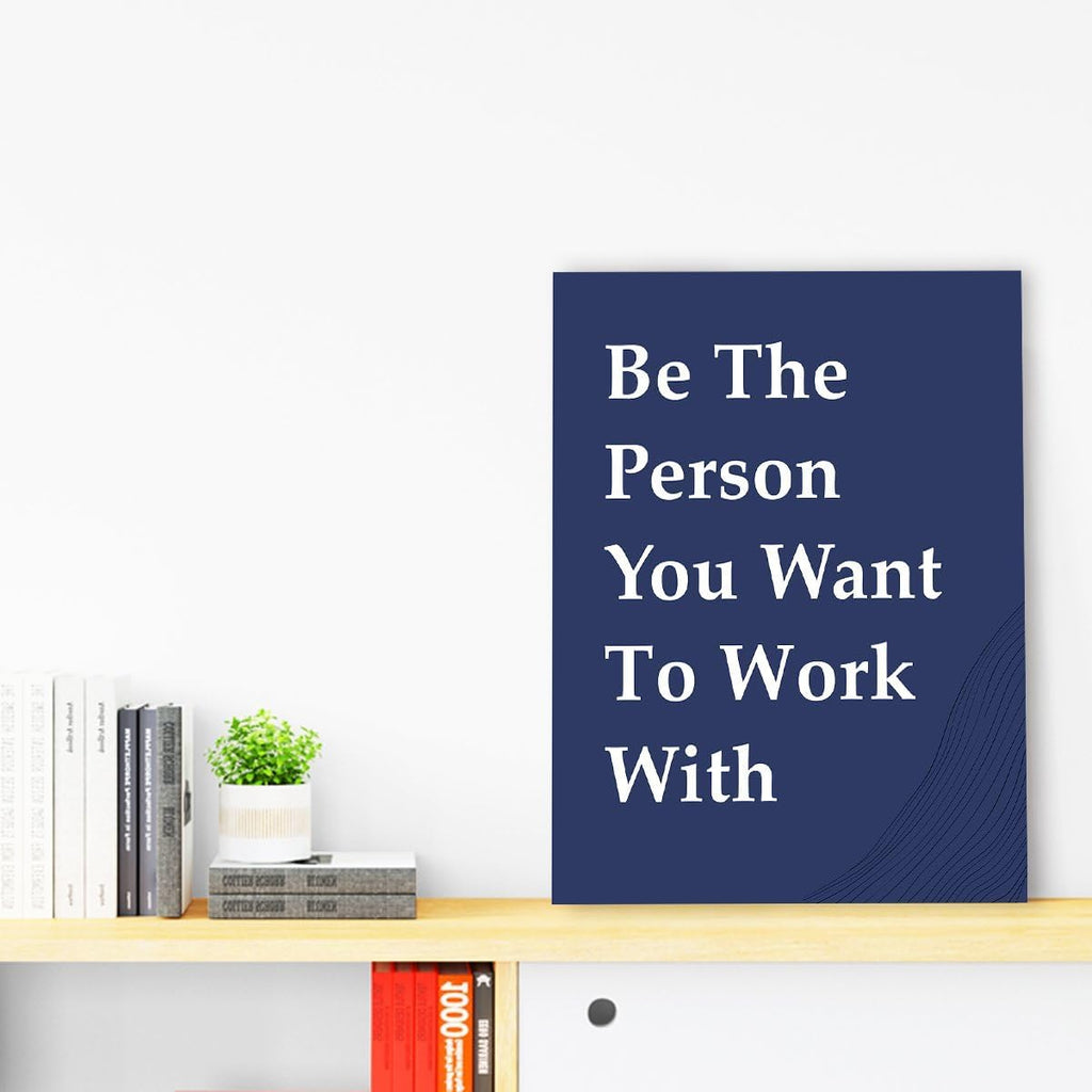 OTINGQD Motivational Wall Art - Inspirational Office Decor for Teamwork | Positive Canvas Print for Home & Cubicle