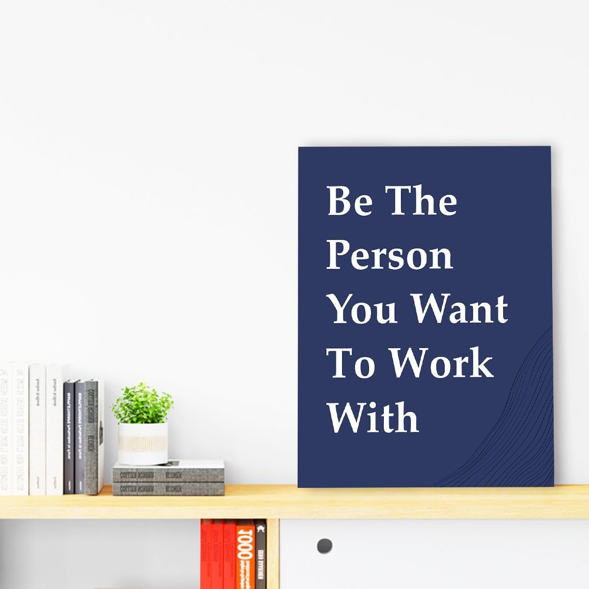OTINGQD Motivational Wall Art - Inspirational Office Decor for Teamwork | Positive Canvas Print for Home & Cubicle