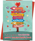 Mcduldul Valentines Cards for Daughter | Funny Daughter Valentines Cards Gifts from Dad Mom Parent with Printed Message Inside