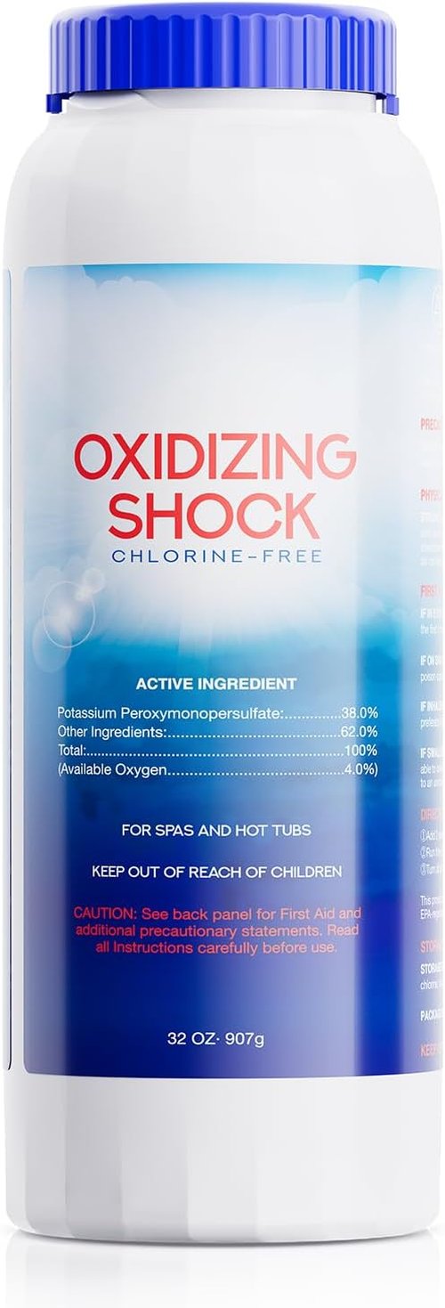 Chlorine-Free 32 Oz Oxidizing Shock by [Brand Name] - Ideal for Hot Tubs, Spas & Pools