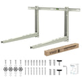 SMOQIO Mini Split Wall Mounting Bracket, Mini Split Brackets for Outside for 6000-36000 BTU Minisplit/Air Conditioner/Heat Pump (Max 550 LBS), Pre-Drilled 16" Holes to Match U.S. Wall Stud Standard