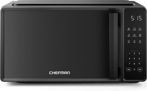 Chefman Microwave Oven - 0.7 Cu. Ft., 700 Watts, 10 Power Levels, 6 Cooking Presets, Black