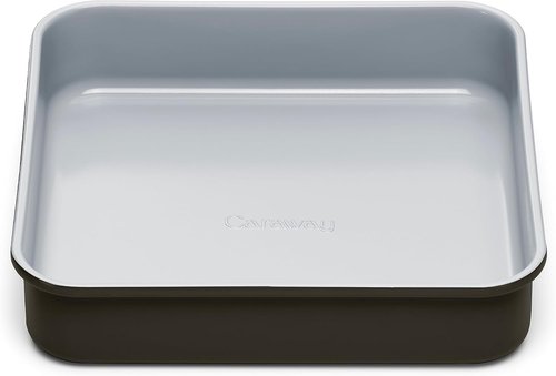 Caraway Non-Stick Ceramic 9” Square Pan - Naturally Slick & Non-Toxic - Ideal for Brownies, Cakes & More - Black