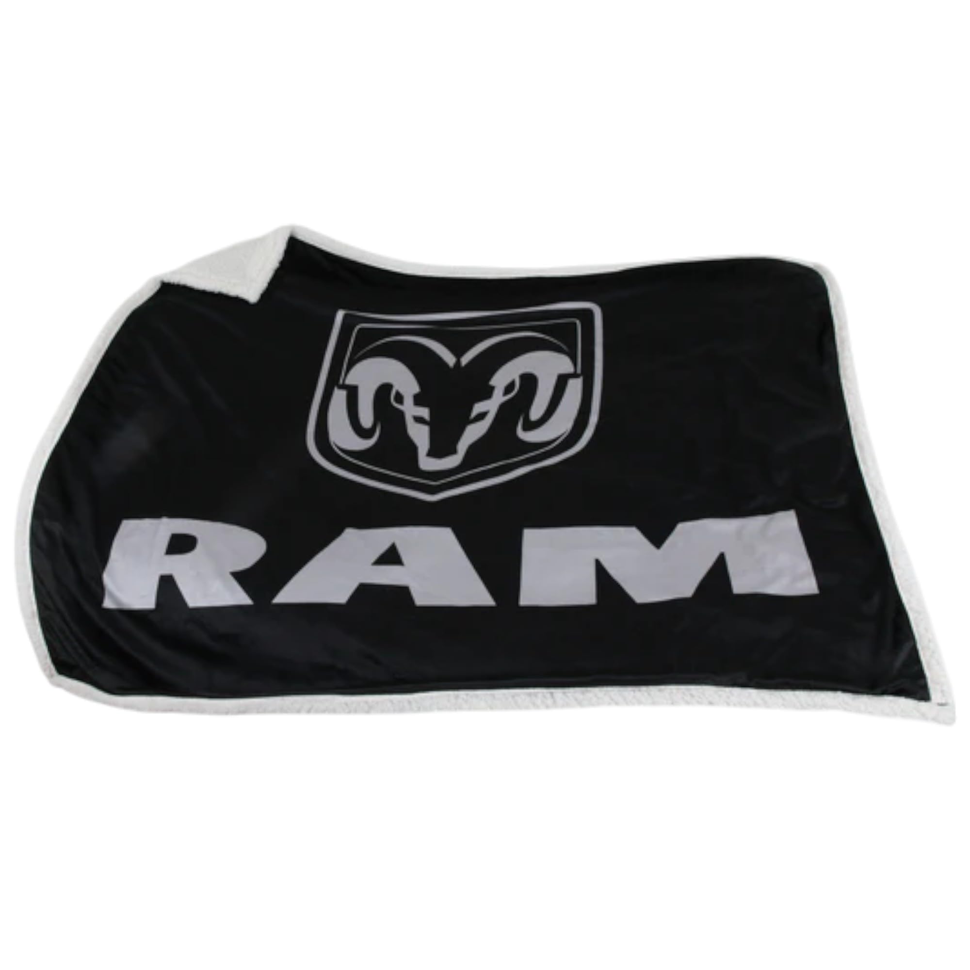 RAM Sherpa Throw Blanket - Super Soft and Warm 50" x 60" - Ideal for Winter, Christmas & All Year Comfort - Sofa Bed, Home Decor, Cozy Evenings & Gifts for Loved Ones