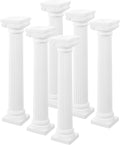 Roman Column Decorating Set - 6 White Mini Columns for Home Décor & Photography Props | Nordic Classic Design