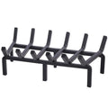TwentyNext Heavy Duty Solid Steel Fire Grate - 20 Inch Wood Log Rack for Indoor Hearth, Outdoor Fire Pit & Chimney