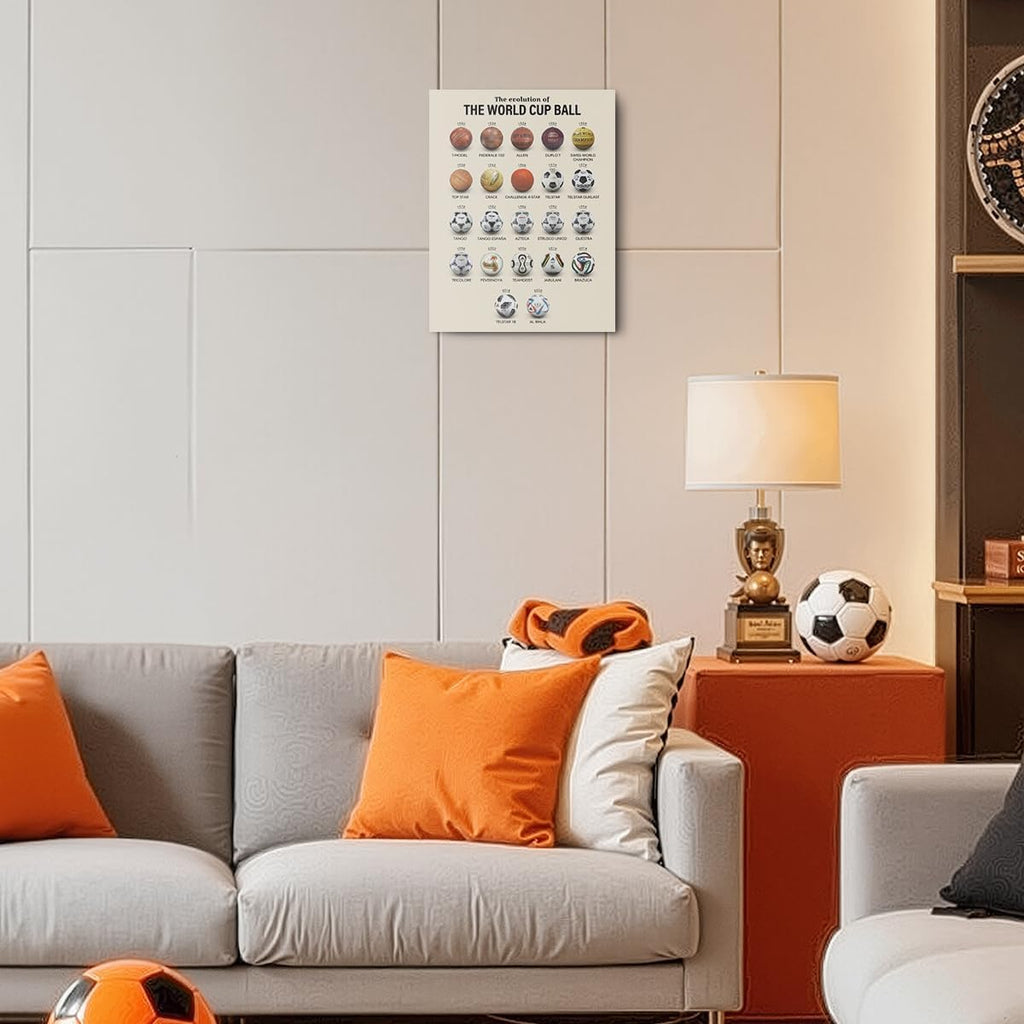 Soccer Gifts Canvas Wall Art - Framed Football Room Decor | Sports Paintings for Boys' Gallery - 11.4x15 Inch