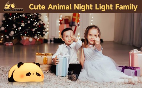 Cute Duck Lamp,Fun Lying Flat Duck Panda Night Light,LED Squishy Animal Novelty Lamp,Toddler Baby Night Light for Kids,Nursery Touch Kawaii Lamp Room/House Décor Nursery Nightlight for Breastfeeding