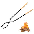Heavy Duty Firewood Tongs – 42" Large Fireplace Tongs Log Grabber with Scissor Shape Serrated, Portable Expandable Fire Pit Tongs for Outdoor Fire Pit, Indoor Fireplaces, Campfires, Bonfires