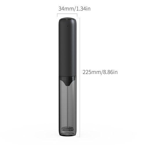 BONACHEF Rechargeable Milk Frother Handheld with Cover Electric Handheld Foam Maker Portable Drink Mixers for Matcha,Lattes and Cappuccino, Black