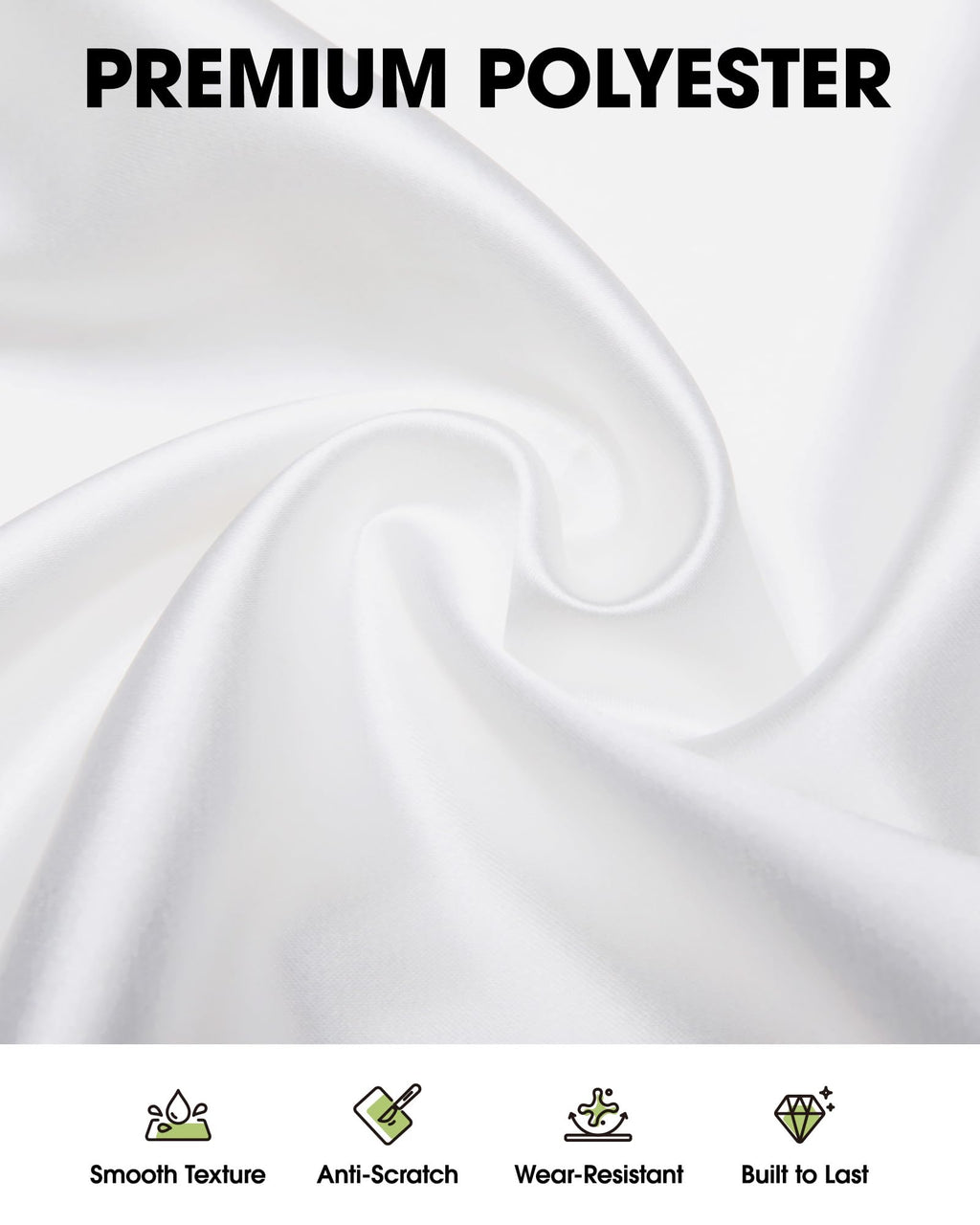 Pureegg Rectangle Table Cloth 60" x 102" – Durable Polyester Tablecloth Offers Reusable & Washable Protection, Ideal for Outdoor Party, Picnic, Wedding, Banquet and Birthday, 12 Pack, White