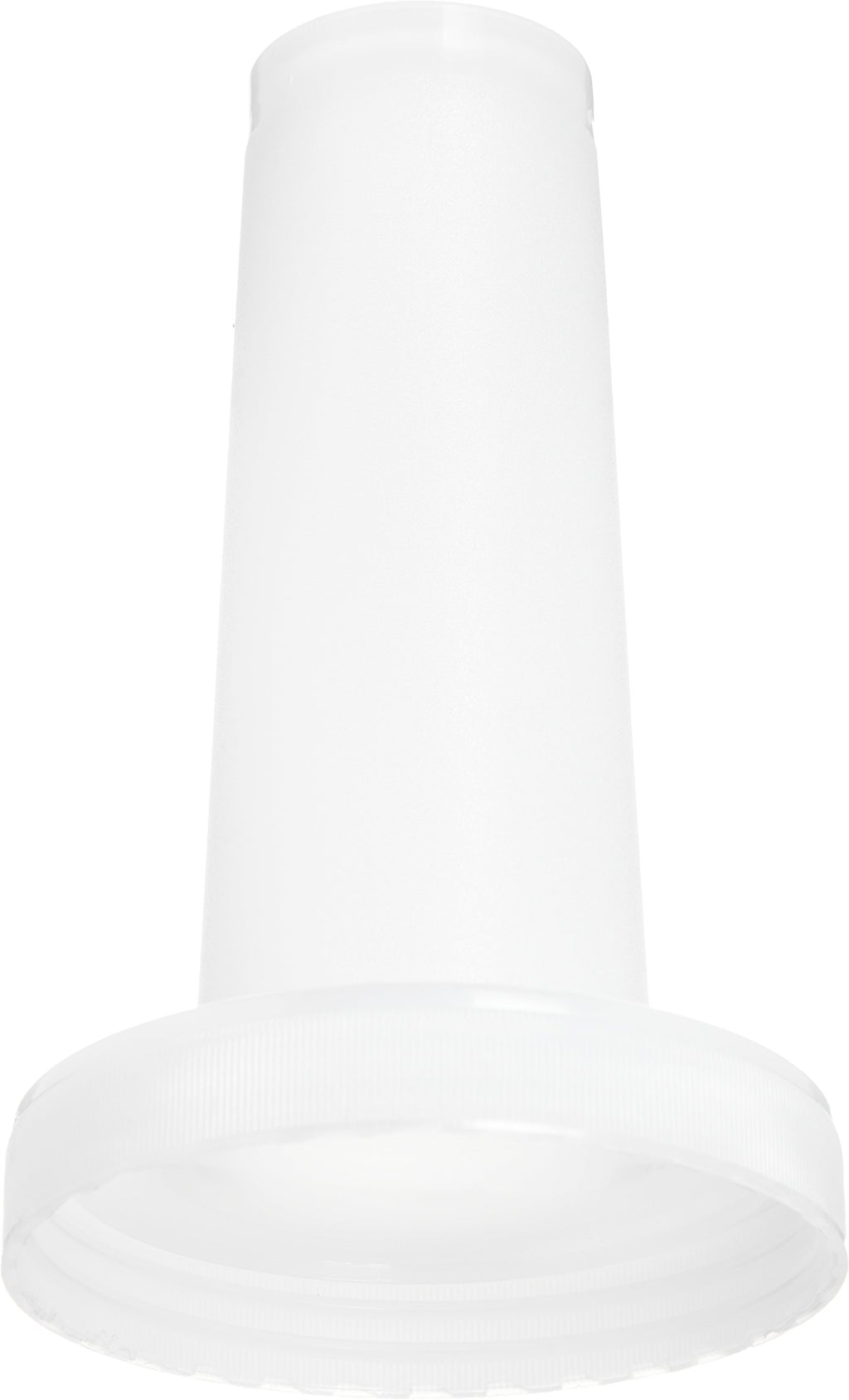 Carlisle FoodService Products Stor N' Pour Plastic Bottle Spouts, Bar Supplies, Pour Spout With Break Resistant For Bar, 3.5 Diameter, White, (Pack of 12)