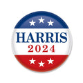 Beistle 10-Pack Kamala Harris 2024 Democratic Candidate Buttons, 2"- Presidential Accessories for Political Rallies, Events, Campaigns, and Patriotic Party Favors