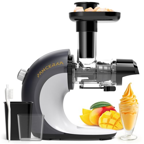 Frozen Fruit Sorbet Maker - Soft Ice Cream Maker for Healthy Vegetarian and Dairy Free Snacks, Easy to Clean (Silver Gray - Sorbet Maker)