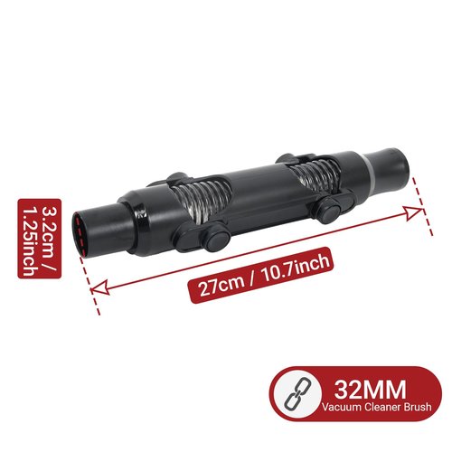 EZ SPARES Compatible with acuum Cleaner,Multi-Angle Hose 1 1/4inch 32mm Adapter Vacuum Plastic Curved Handle Bent End Hose Wand