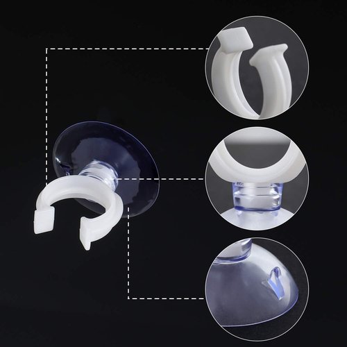 Boao Christmas Candle Suction Cups - 50 Plastic Holders for Window Decoration | Perfect for Weddings & Parties