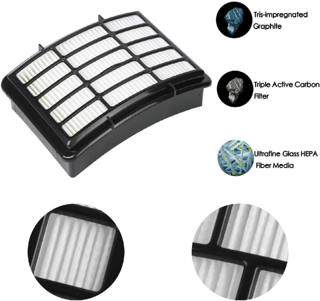 Sionlan Vacuum Cleaner Filter Replacement - Compatible with Shark Navigator NV350 Series | Includes Brush Roll & Belt