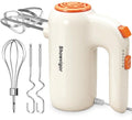 Hand Mixer, 5-Speed Electric Whisk with Turbo Boost Includes 5 Stainless Steel Attachments - Great Stand Mixer Alternative for Baking Cakes, Bread & More