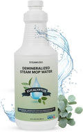 Steam & Go Demineralized Water | Eucalyptus Mint Steam Cleaner Solution, 32 oz - PVC-Free & Ready-to-Use