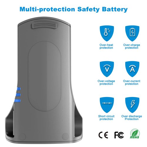Gemho Replacement for Shark XSBT750 XSBT700 Battery Compatible with Shark IZ462H IZ463H IZ201 IZ251 IZ482H IZ483H UZ365H Cordless Vacuum Cleaners,Battery XSBT750 Lithium Ion Battery 3500mAh 25.2V