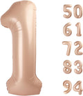 Skiennix 40-Inch Light Brown Number 1 Balloon - Perfect First Birthday Decoration for Kids