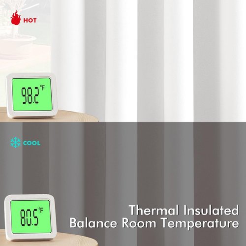 MIULEE Room Darkening Curtains - Thermal Insulated Grommet Drapes for Light Blocking | 40 x 45 Inches, 2 Panels