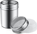 Skiennix Stainless Steel Powder Sugar Shaker - Fine Mesh Duster with Lid for Baking & Cooking