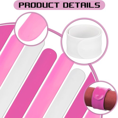 Charniol Wrapping Paper Roll Holder - 12-Piece Silicone Covered Metal Strips | Gift Paper Organizer (Rose Red, Pink, White)