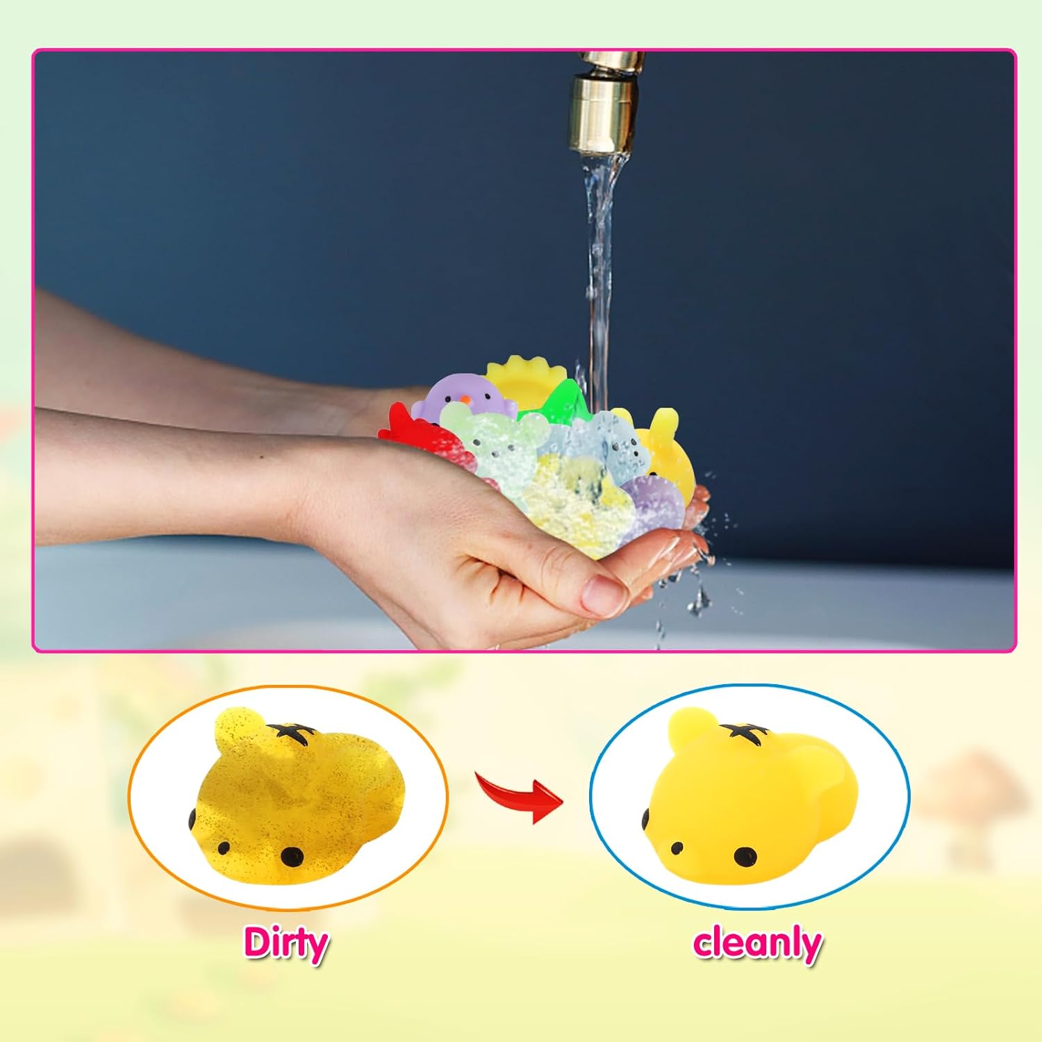 Skiennix Mochi Squishy Toys - 200 Pcs Kawaii Party Favors for Kids & Teens | Perfect for Birthdays & Goodie Bags