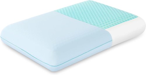 EGOHOME Cooling Gel Memory Foam Pillow - Reversible Cover for All Sleep Positions, Machine Washable, Standard Size, Blue