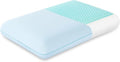 EGOHOME Cooling Gel Memory Foam Pillow - Reversible Cover for All Sleep Positions, Machine Washable, Standard Size, Blue