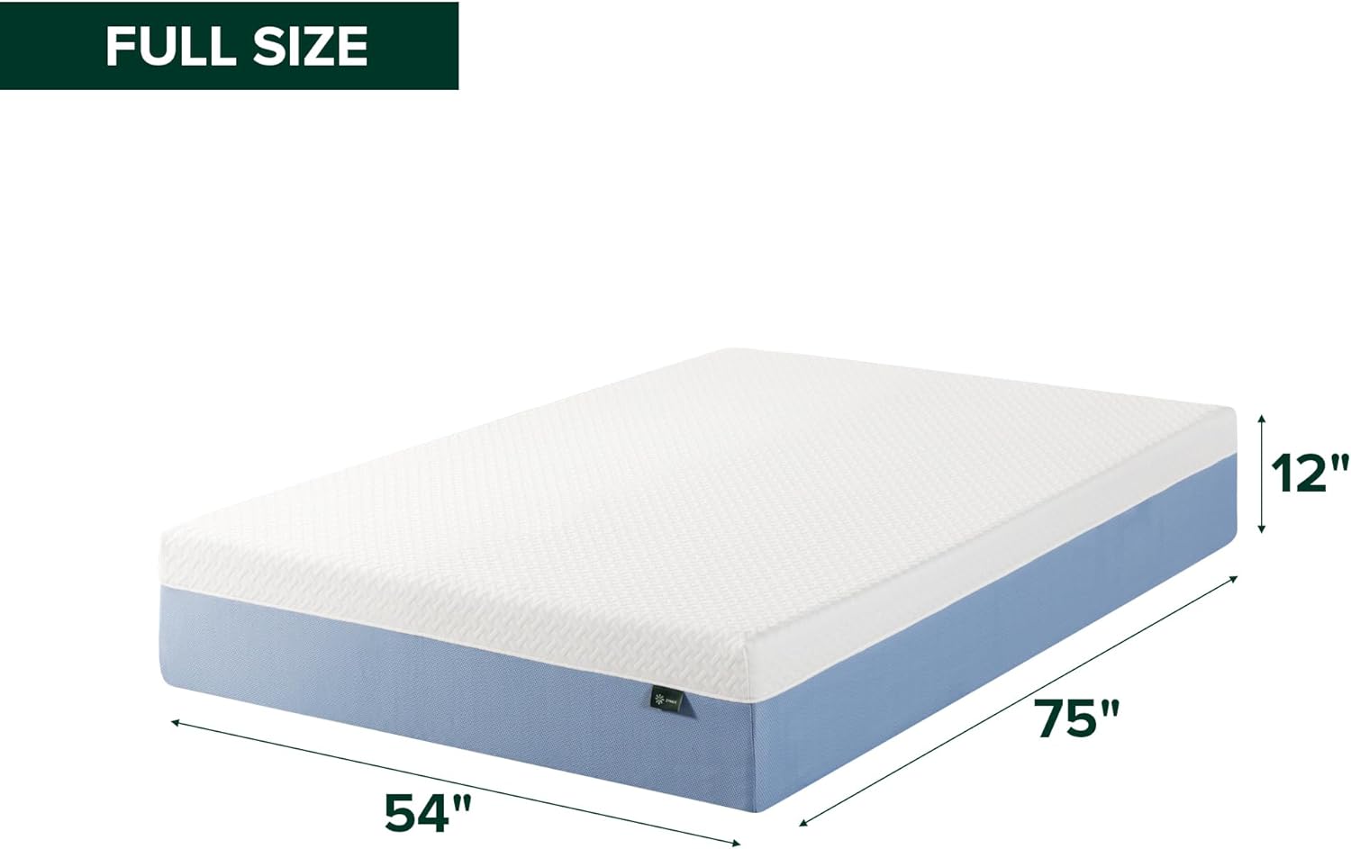 Zinus 12 Inch Full Memory Foam Mattress - Cooling Comfort, Fiberglass Free, Medium Feel, Safe Materials