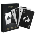4 Pcs Credit Card Bottle Openers, 2 Black & 2 Silver Ace of Spades Bottle Opener, Stainless Steel Beer Opener for Wallet Pocket
