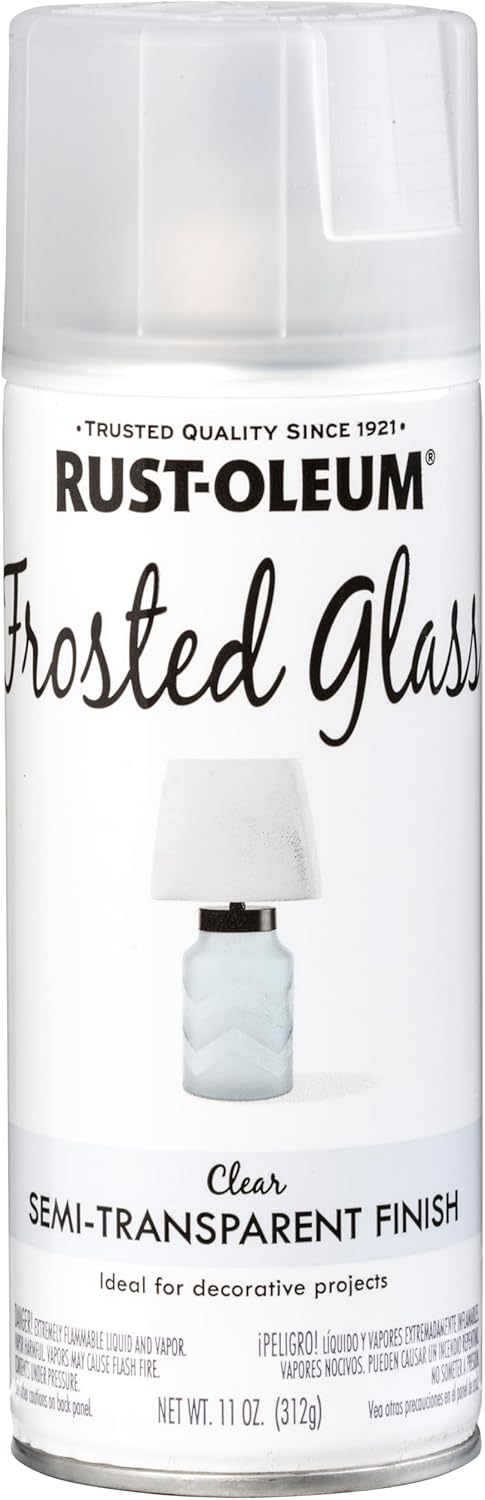 Rust-Oleum Frosted Glass Spray Paint - 11 oz | Create Stunning Frosted Effects