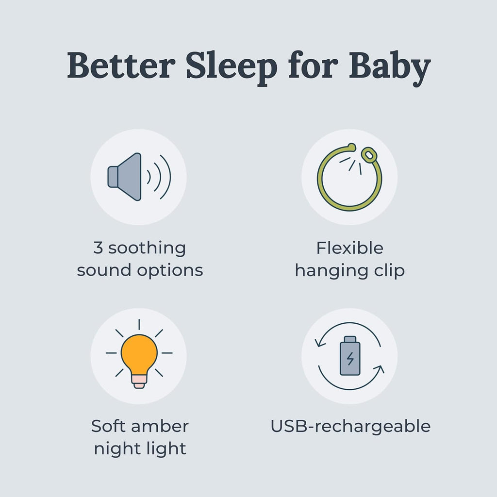 Yogasleep Hushh Portable White Noise Machine - 3 Soothing Sounds, Volume Control, Compact Design for Sleep & Meditation