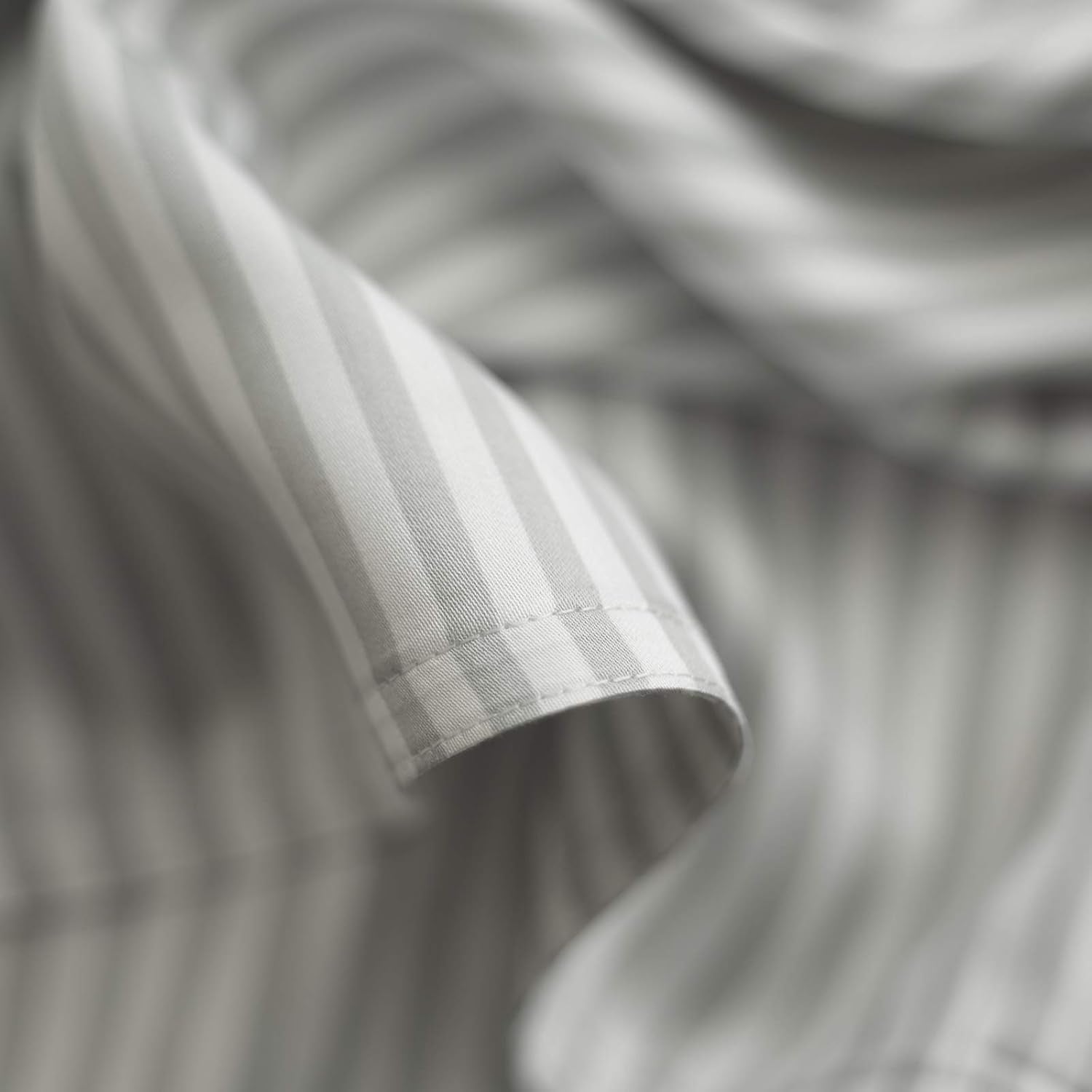 Pure Bamboo Twin Sheets - Luxuriously Soft 100% Organic Viscose Bed Sheet Set | Cooling Stripes with 2-Year Quality Promise