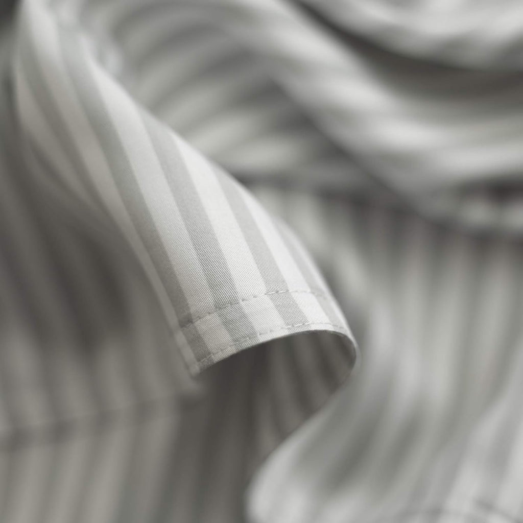 Pure Bamboo California King Sheets - 100% Organic Viscose Bed Sheet Set, Soft & Cooling, Striped Design