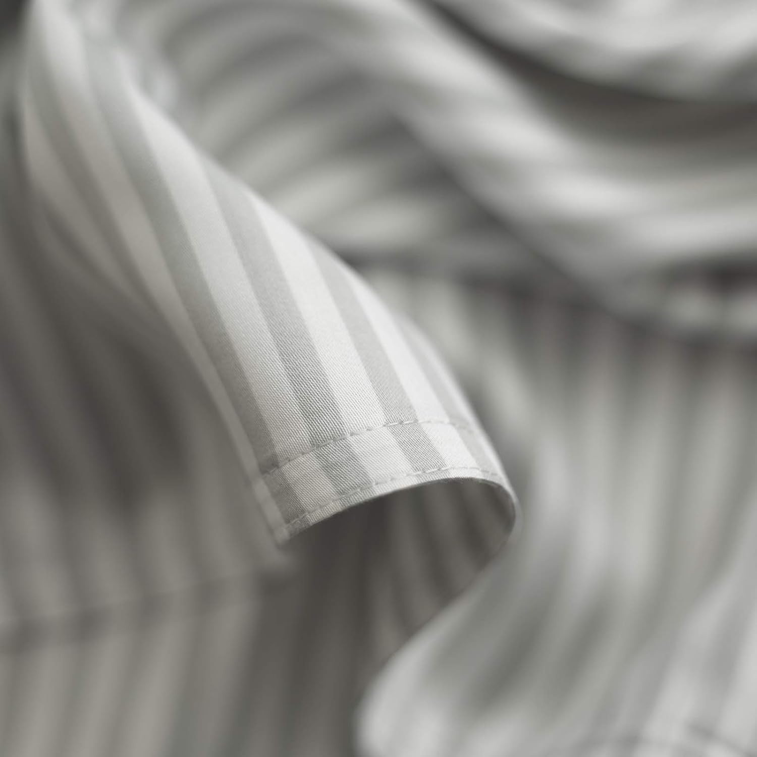 Pure Bamboo California King Sheets - 100% Organic Viscose Bed Sheet Set, Soft & Cooling, Striped Design
