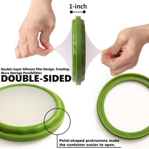 Lovfult Onion Storage and Avocado Saver - 4-Piece Set Silicone Fruit Storage Box, Multifunctional and Perfect for Lemons, Cheese, Tomatoes, Potatoes, Garlic