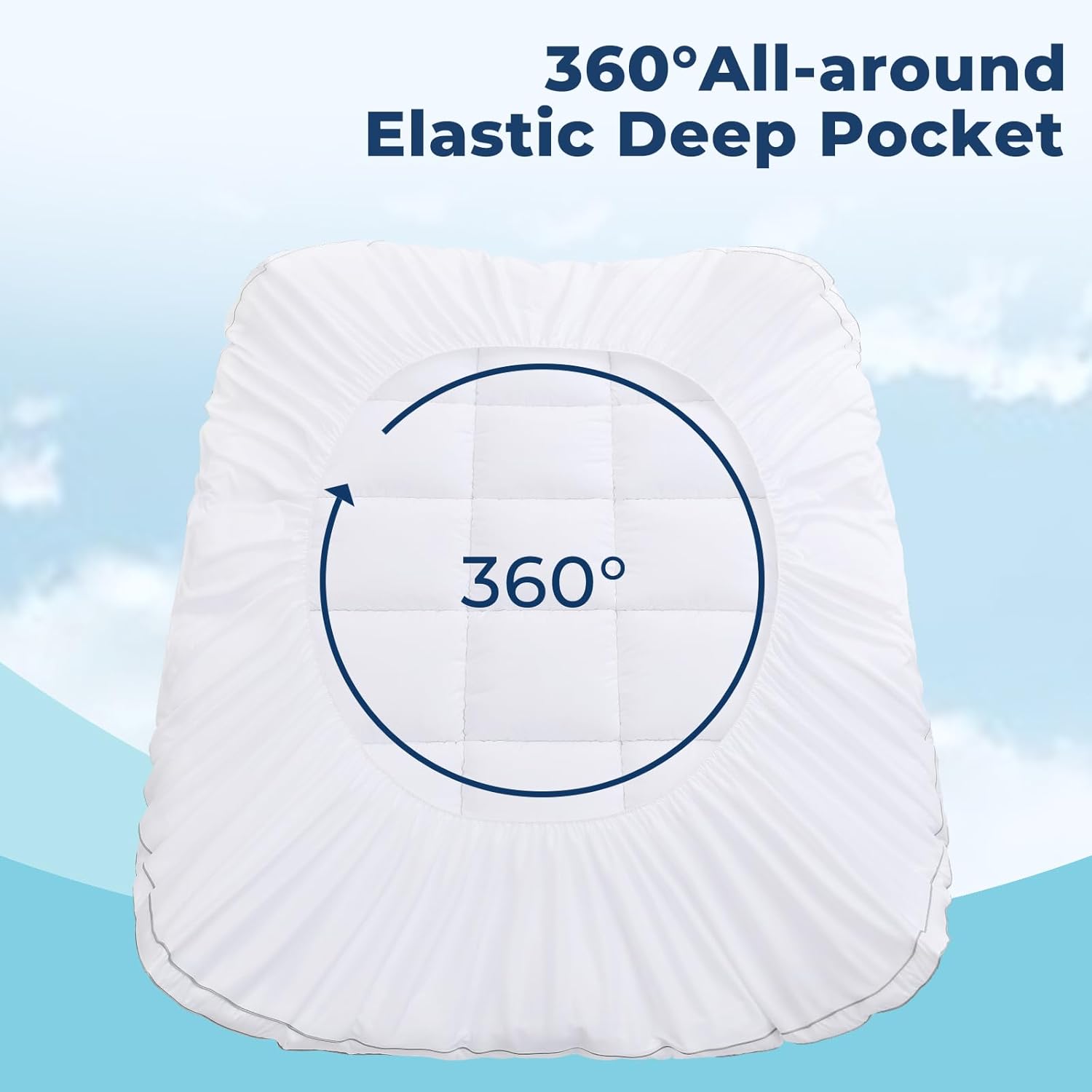 OLANLY Memory Foam Mattress Topper - Dual-Layer 4 Inch Queen Size for Back Pain Relief | Cooling Pillow Top