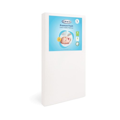 Graco Premium Crib & Toddler Mattress - GREENGUARD Gold Certified, Waterproof & Machine Washable Cover, Fits Standard Cribs