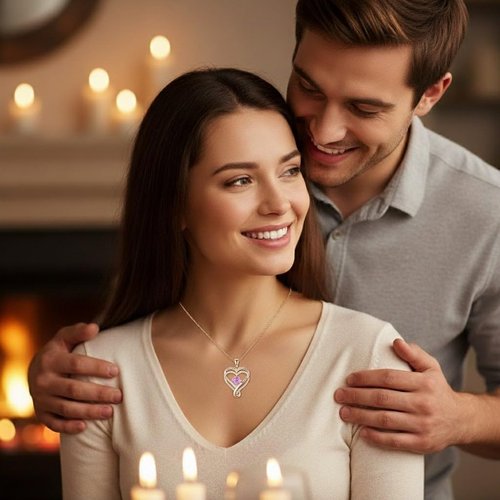Infinity Necklace by S925 - Elegant Rose Gold Birthstone Pendant Jewelry Gift for Women