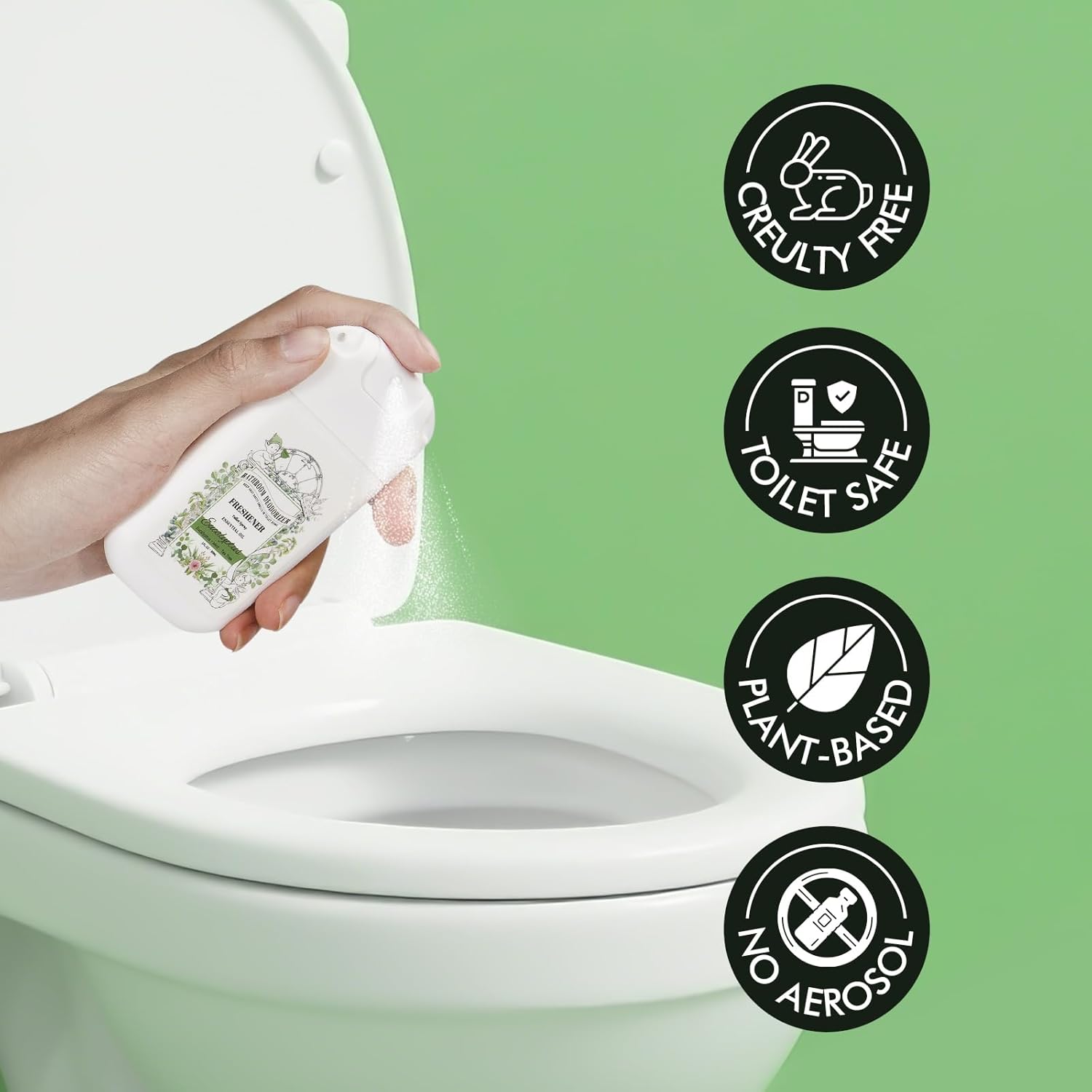 Skiennix Pocket Size Toilet Spray - Eucalyptus Scent Bathroom Odor Eliminator | Travel Essentials 2 Pack