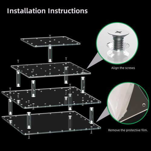 Clear Acrylic Cake Pop Stand Lollipop Display Holder Tower 56 Hole 3 Tiered Candy Tree for Party Decorating Wedding Events Supplies