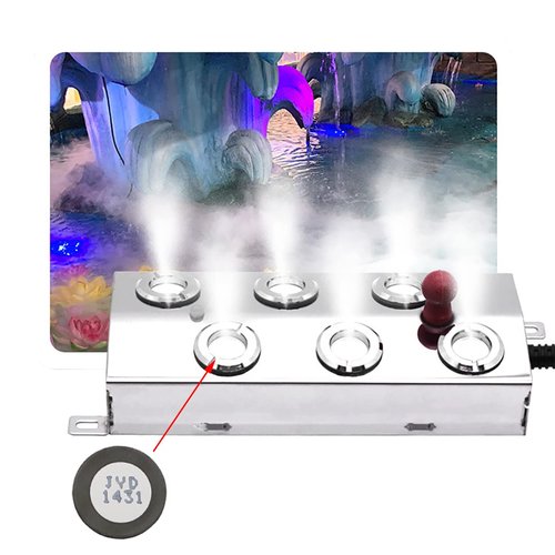 Ruiwaer 7PCS Ultrasonic Mist Maker Disk Fogger Replacement Ceramics Discs Ultrasonic Mist Maker Water Fogger Ceramics Discs Atomizer Humidifier Accessories Humidifier Parts