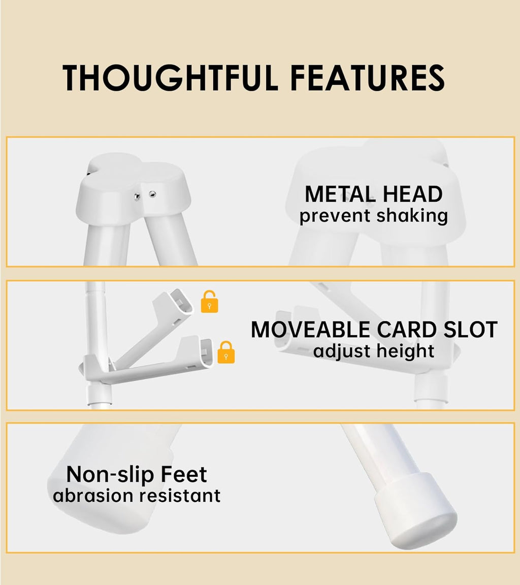 Skiennix Display Easel Stand - Lightweight Adjustable Tripod for Outdoor Painting | Portable White 1PC